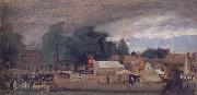 The Village fair,East Bergholt 1811, John Constable